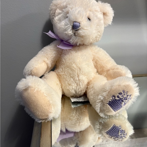 Anya ivory bear plush toy net medium sized - Picture 2 of 5